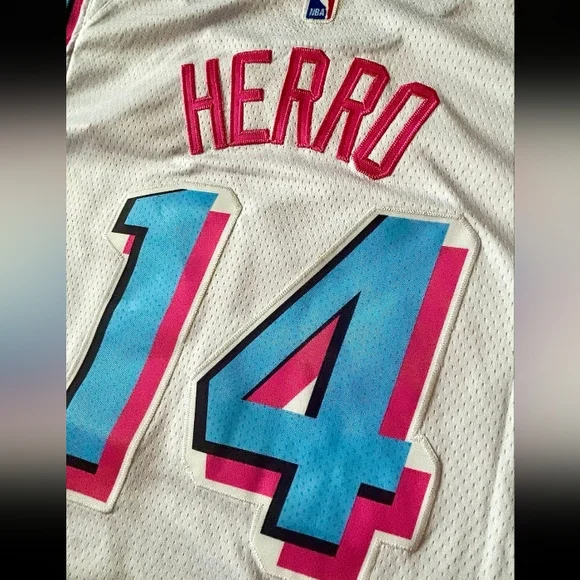 Official NBA Nike Miami Heat "Vice City" Collection Jersey - Herro#14 - Picture 4 of 6